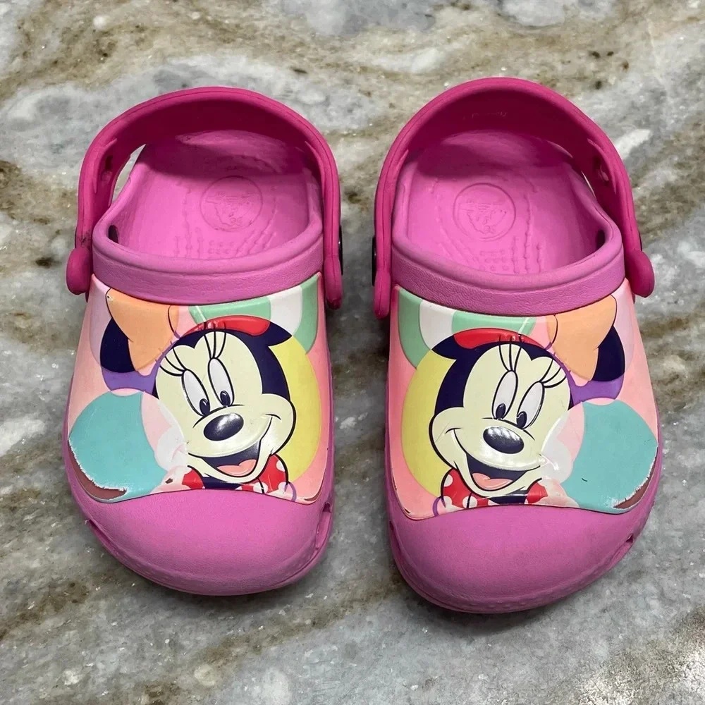 Girls Disney Minnie Mouse Crocs 6 C 7